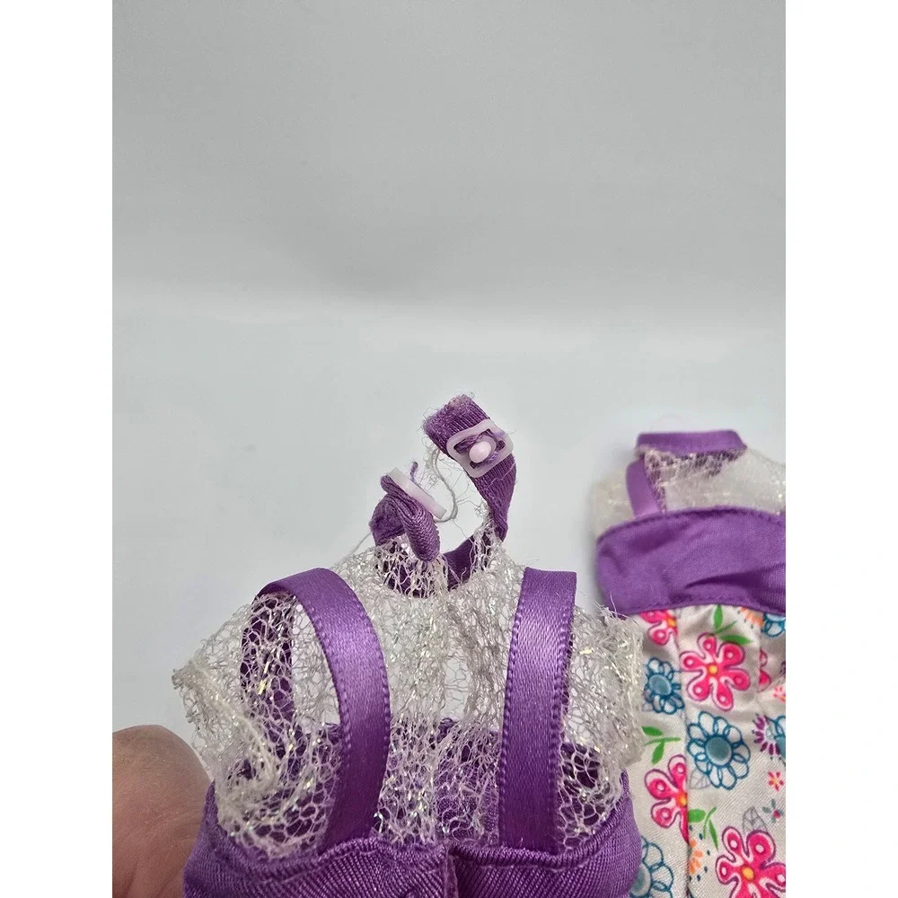 Vintage 90s & Y2K Barbie Clothes Lot Jumpsuit Floral Dresses Pink‎ Tops 6 Piece
